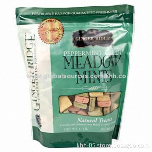 Plastic Stand-up Zipper Bag for Food Packaging, with High Barrier and Long Shelf Life